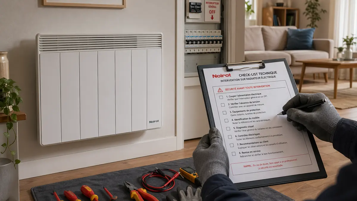 Changer le boîtier de commande radiateur noirot